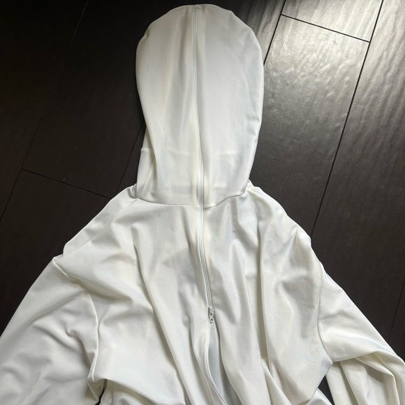 Rubie's full bodysuit 2nd skin white costume, zips over face, size XL EUC - Picture 2 of 3